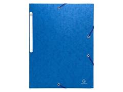 EXACOMPTA Strikkmappe EXACOMPTA A4 3klaff 425g blå