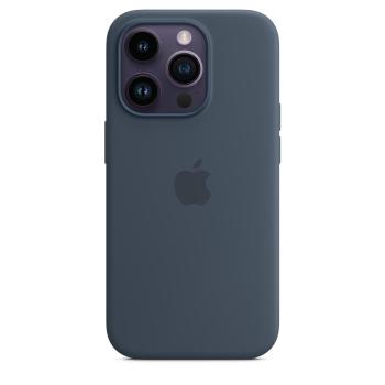 APPLE iPhone 14 PRO Silicone Etui med Magsafe - Storm Blue (MPTF3ZM/A)