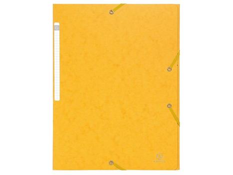 EXACOMPTA Strikkmappe EXACOMPTA A4 3klaff 425g gul (55759E)