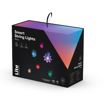 Lite bulb moments Smart Stars String Lys RGB, 10W, Alexa/ Google kompatibelt,  IP65  vannbestandig,  10m. Lite app, WI-FI (NSL911992)