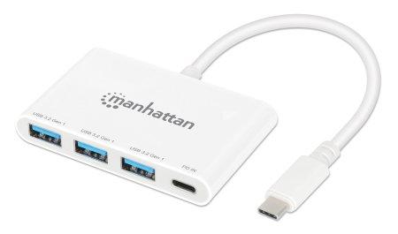 MANHATTAN Usb-C Dock/Hub, Ports (4):  (168434)
