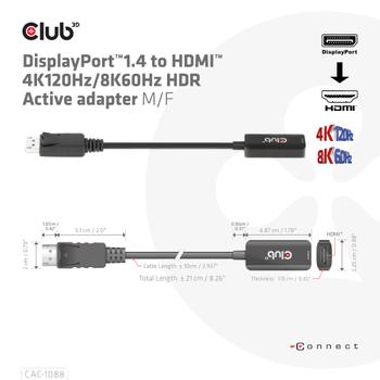 CLUB 3D Displayport1.4 To Hdmi (CAC-1088)