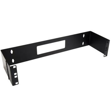 StarTech 2U Hinged Wall Mount Patch Panel Bracket - 6 inch Deep - 19" Patch Panel Swing Rack for Shallow Network Equipment- 22lbs (WALLMOUNTH2) - Veggmonteringsbrakett - 2U - 19" (WALLMOUNTH2)