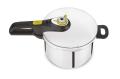 TEFAL P2530738, 6 L, Keramisk, Gas, Halogen, Induktion, Forseglet plade, Sort, Rustfrit Stål, 22 cm, Rustfrit Stål, 450 mm