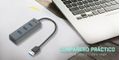 I-TEC USB 3.0 METAL 4-PORT HUB PASSIVE 4XUSB 3.0 SPACE GREY PERP (U3HUBMETAL403)