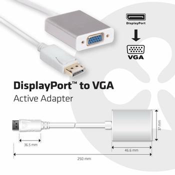 CLUB 3D Club3D DisplayPort to VGA Active Adapter (CAC-2003)