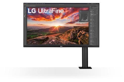 LG 27" UHD 4K Ergo IPS-skjerm med USB Type-C (60 W strømuttak)