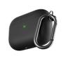 KEYBUDS PodSkinz HyBridShell Series Keychain Case - Premium hard shell triple layer case for your Airpods Pro - Black