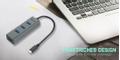 I-TEC USB-C METAL 4-PORT HUB I-TEC USB-C METAL 4-PORT HUB PERP (C31HUBMETAL403)