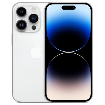 APPLE iPhone 14 Pro 128GB (sølvfinish) Smarttelefon,  6,1'' Super Retina XDR-skjerm,  48+12+12MP kamera, IP68, 5G (MQ023QN/A)