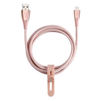 JUST MOBILE ZinCable - Lightning-kabel af højeste kvalitet 1,5 m - Rose Gold (DC-568RG)