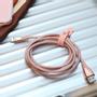 JUST MOBILE ZinCable - Lightning-kabel af højeste kvalitet 1,5 m - Rose Gold (DC-568RG)