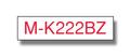 BROTHER M-K222BZ - Plastic - red on white - Roll (0.9 cm x 8 m) 1 cassette(s) tape - for P-Touch PT-55, PT-55P, PT-90