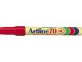 ARTLINE Marker Artline 70 permanent rød 1,5mm