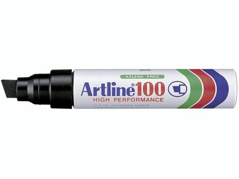ARTLINE Marker Artline 100 Sort 7,5/12mm (3210001*6)