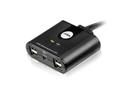 ATEN US224 manuaal USB 2.0-kytkin,  2 tietok. 4 laitteelle,  1,8m, musta