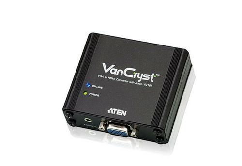 ATEN signalomvandlare,  VGA till HDMI, ljud, 1080p (VC180-AT-G)