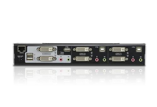 ATEN KVM Sw.  2P. USB Dual-DVI Audio (CS1642A-AT-G)
