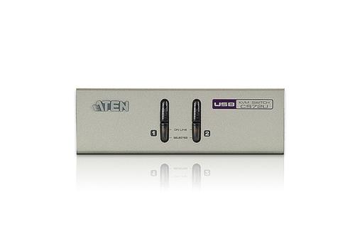 ATEN KVM-switch,  1 konsol styr 2 datorer, VGA/USB (CS72U-AT)