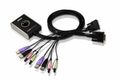 ATEN KVM-kytkin, 1-2, DVI-D/USB, 1.2m kaapelit