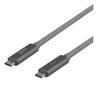 DELTACO USBC 3.1 GEN2 10Gbps/5A/E-marker 1m SPACE GREY