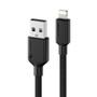 ALOGIC Elements PRO USB-A til Lightning-kabel 1m - Sort