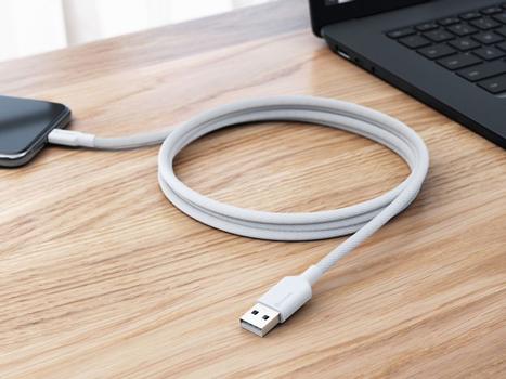 ALOGIC ALOGIC Elements PRO USB-A till USB-C laddningskabel 3A - 1m (ELPCA201-WH)