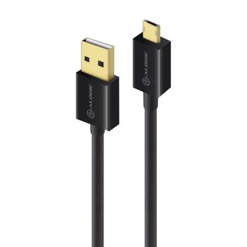 ALOGIC ALOGIC EasyPlug USB 2.0 A till vändbar Micro-USB kabel - 5m (U2MCAB-05EPR1)