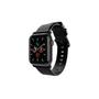 ALOGIC Journey læderarmbånd til Apple Watch 42/44/45 mm - sort
