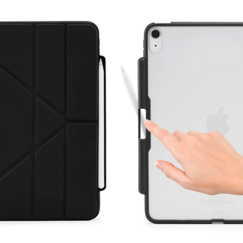 PIPETTO iPad Air 10,9-tums (2020) Origami No3 Pencil fodral - Svart (P048-49-Q)