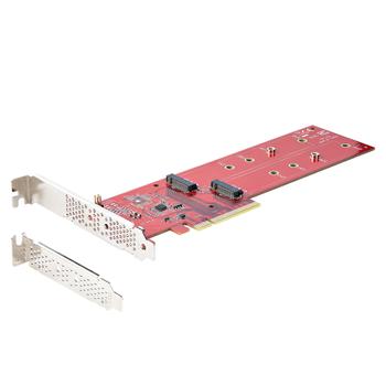 STARTECH PCIE M.2 ADAPTER - PCIE X8X16 TO DUAL NVME M.2 SSD CPNT (DUAL-M2-PCIE-CARD-B)