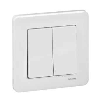 SCHNEIDER Exxact Strömställare d-trapp skr BP Vit (WDE008227)