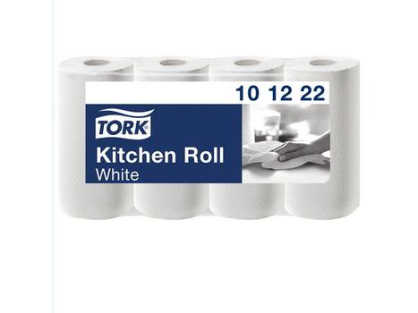 TORK Køkkenrulle Tork Plus 2-lags Hvid Krt/8x4 (101222)