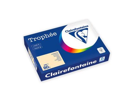 CLAIREFONTAINE Kopipapir TROPHEE A4 80g kremgul (500) (1787PC)