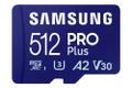 SAMSUNG Pro Plus 512GB MicroSDXC UHS-I Class 10 Memory Card and Adapter