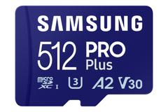 SAMSUNG Pro Plus 512GB MicroSDXC UHS-I Class 10 Memory Card and Adapter