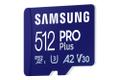 SAMSUNG PRO Plus microSD 512GB UHS-I U3 Full HD 4K UHD 180MB/s Read 130MB/s Write Memory Card Incl. SD-Adapter 2023 (MB-MD512SA/EU)