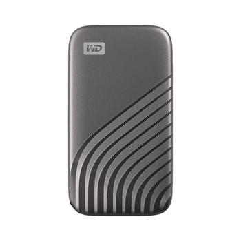 WESTERN DIGITAL WD My Passport SSD WDBAGF5000AGY - SSD - encrypted - 500 GB - external (portable) - USB 3.2 Gen 2 (USB-C connector) - 256-bit AES - space grey (WDBAGF5000AGY-WESN)