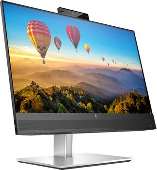 HP P E24m G4 Conferencing - E-Series - LED monitor - 23.8" - 1920 x 1080 Full HD (1080p) @ 75 Hz - IPS - 300 cd/m² - 1000:1 - 5 ms - HDMI, DisplayPort,  USB-C - speakers - silver (stand), black head (40Z32AA#ABU)