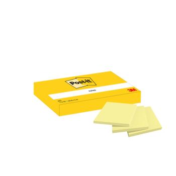 POST-IT notesblok 38x51mm gul 12stk (7100296172)