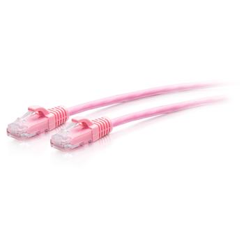 C2G 3ft (0.9m) Cat6a Snagless Unshielded (UTP) Slim Ethernet Network Patch Cable - Pink - Patch-Kabel - RJ-45 (M) zu RJ-45 (M) - 90 cm - 4.8 mm - UTP - CAT 6a - geformt, ohne Haken - pink (C2G30196)