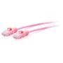 C2G 1FT/0.3M CAT6A SLIM PATCH 28AWG PINK