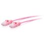 C2G 1FT/0.3M CAT6A SLIM PATCH 28AWG PINK