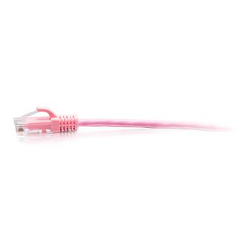 C2G 3ft (0.9m) Cat6a Snagless Unshielded (UTP) Slim Ethernet Network Patch Cable - Pink - Patch-Kabel - RJ-45 (M) zu RJ-45 (M) - 90 cm - 4.8 mm - UTP - CAT 6a - geformt, ohne Haken - pink (C2G30196)