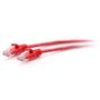C2G 1FT/0.3M CAT6A SLIM PATCH 28AWG RED
