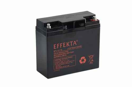 EFFEKTA zbh. Akku 12V/ 18Ah, 10-Jahresbatterien,  F13/M5 Schraubanschluss (BZL/BTL12-18)