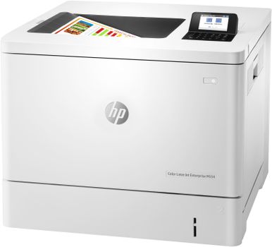 HP P LaserJet Enterprise M554dn - Printer - colour - Duplex - laser - A4/Legal - 1200 x 1200 dpi - up to 33 ppm (mono) / up to 33 ppm (colour) - capacity: 650 sheets - USB 2.0, Gigabit LAN, USB 2.0 host (7ZU81A#B19)