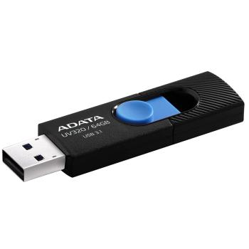 A-DATA USB 3.1 Stick UV320 64GB Black/ Blue (AUV320-64G-RBKBL)