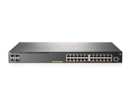 Hewlett Packard Enterprise HPE Aruba 2930F 24G PoE+ 4SFP+ TAA - switch - 24 porter - Styrt - rackmonterbar - TAA-samsvar (JL263A#ABB)
