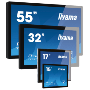 IIYAMA ProLite TF1215MC-B1 - LED monitor - 12.1" - open frame - touchscreen - 1024 x 768 - IPS - 540 cd/m² - 1000:1 - 25 ms - HDMI, VGA, DisplayPort - black (TF1215MC-B1)